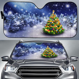 Christmas Tree Auto Car Sun Shade Windshield