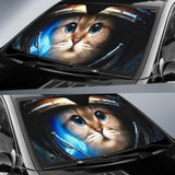 Cat Space Cute Auto Car Sun Shade Windshield