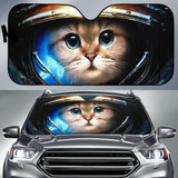 Cat Space Cute Auto Car Sun Shade Windshield