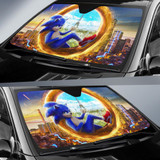 Sonic The Hedgehog Auto Car Sun Shade Windshield