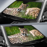 Cheetah Cologne Zoo Auto Car Sun Shade Windshield