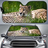 Cheetah Cologne Zoo Auto Car Sun Shade Windshield