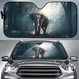 Elephant Forest Auto Car Sun Shade Windshield