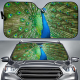 Peacock Peafowl Auto Car Sun Shade Windshield