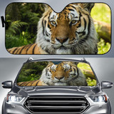 Siberian Tiger Dartmoor Zoo Auto Car Sun Shade Windshield