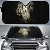 White Tiger Dark Auto Car Sun Shade Windshield