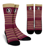 Circle Florida State Seminoles Socks