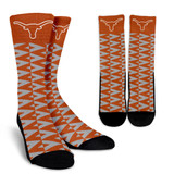 Chevron Texas Longhorns Socks