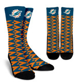 Chevron Miami Dolphins Socks