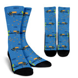 Scuba Diving Pattern Socks