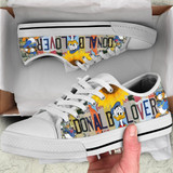 Donald License Plate Low Top Shoes