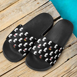 Black Mickey Pattern Sandals