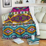 Bright Colors Aztec Pattern Print Blanket KTSR