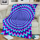 Blue Expansion Moving Optical Illusion Blanket KTSR