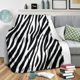 Black White Zebra Pattern Print Blanket KTSR