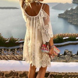 Sexy Lace Strapless Beach Dress Sexy Lace Strapless Beach Dress