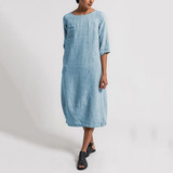 Casual Solid Color Loose Maxi Dress