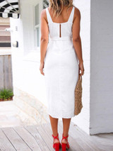 Sexy V Neck Sleeveless Dress Sexy V Neck Sleeveless Dress