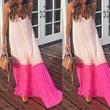 Temperament Loose V-Neck Spliced Dress