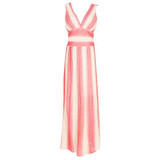 Sexy Striped Sleeveless Maxi Evening Long Dress
