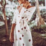 Sexy Off Shoulder Printed Dress