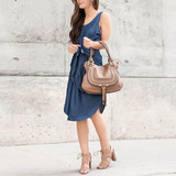 Fashion Sleeveless Lace-Up Dress
