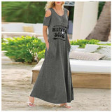 Casual Off-shoulder Summer Maxi Dress
