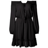 Casual Off-The Shoulder Solid Color Dress Casual Off-The Shoulder Solid Color Dress