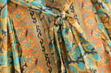 Floral Print Adjustable Waist tie Bohemia Dress