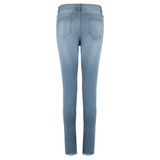 Women Denim Skinny Trousers High Waist Jeans Destroyed Knee Holes Pencil Pants Trousers Stretch Ripped Boyfriend Female