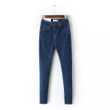 Women's High Waist Jeans Skinny Jeans Woman Plus Size Black Mom Jeans Femme Pencil Denim Pants Vaqueros Mujer Spodnie Damskie