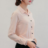 2020 Brand Blusas Mujer De Mod Tops Long Sleeve Lapel White Blouse Office Ladies Work Blouses Fashion Clothing Blusas Womens Shirts