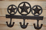 Vintage-look Lone Star Bath Decor, Fast Free Shipping, Heavy Duty Texas Lone Star Design Bath Towel Hook, Solid Cast Iron, W-56