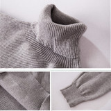 Women clothing 2 Piece set Knit pant Sporting suit Female Autumn Winter Knitted Tracksuit Turtleneck Sweatshirts Casual Suit