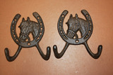 Vintage-look Horseshoe Towel Hooks Cast Iron 4 7/8 inch Volume Priced, W-5