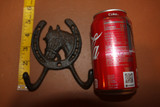 Vintage-look Horseshoe Towel Hooks Cast Iron 4 7/8 inch Volume Priced, W-5