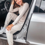 2020 Women Knitted Tracksuit Turtleneck Sweater Casual Suit Spring Autumn Winter 2 Piece Set Knit Pants Sporting Suit Femme Clothing
