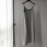 2020 Women Sexy Spring Summer Satin Dress Luxury Shiny Sundress Vintage Imitation Silk Dress Korean Fashion Dress
