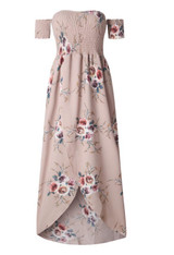 2020 Women Sexy floral Dress Summer Split  Maxi Beach Sundress Off Backless Dress Boho Long Dresses Vestidos Femme Party Long Dress