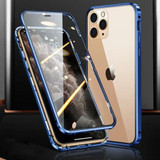2021 New Two Side Tempered Glass Magnetic Adsorption Phone Case
