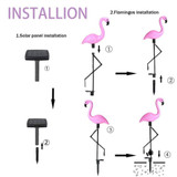 Solar Flamingo Light