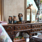 3 Pcs Hear See Speak No Evil Ceramic Owl