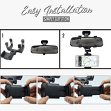 Universal Rearview Mirror Car Phone Mount