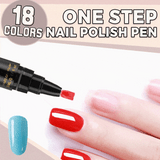 18 Colors One Step Nail Polish Pen
