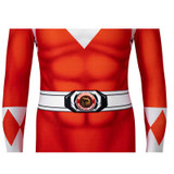 Kids Power Rangers Red Ranger Costume Suit Halloween Cosplay Zentai Jumpsuit