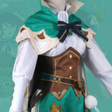 Genshin Impact Cosplay Venti Cosplay Costume Gradient Full Set Green Suit
