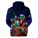 Christmas Hoodie Grinch Hoodies 3D Print Pullover Unisex Sweatshirt Causal Jacket