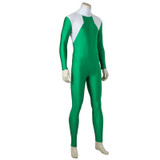 Mighty Morphin Power Rangers Costume Green Ranger Cosplay Jumpsuit Zentail Jumpsuit Zentai Bodysuit Boots Cosplay Adult