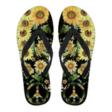Sunflower Boho Hippie Summer Flip Flop