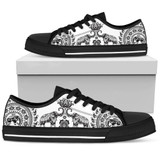 Elephant Mandala Boho Low Top Shoes
